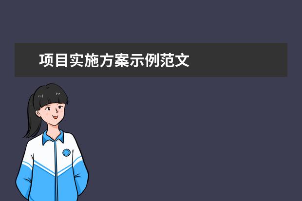 项目实施方案示例范文