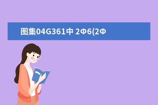 图集04G361中 2Ф6(2Ф8)@100是什么意思