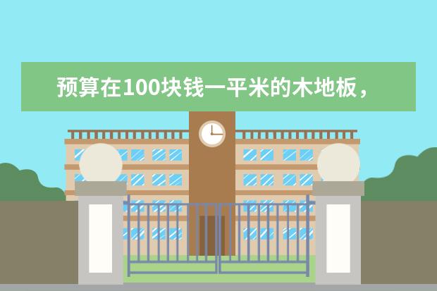 预算在100块钱一平米的木地板，铺什么牌子的好，不过俺妈要名牌，强化的还是什么的？