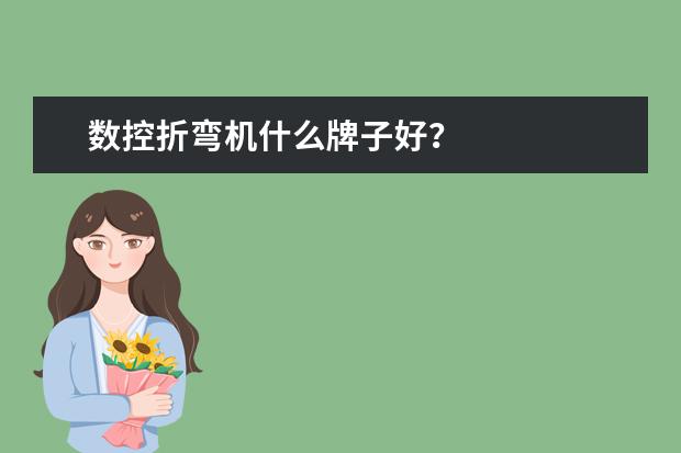 数控折弯机什么牌子好？