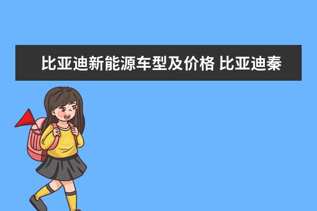 比亚迪新能源车型及价格 比亚迪秦plus顶配落地价格多少（大概17.75万元）