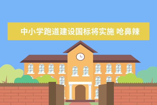 中小学跑道建设国标将实施 呛鼻辣眼的将一票否决