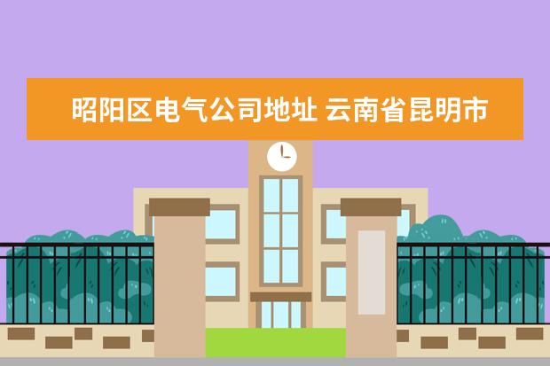 昭阳区电气公司地址 云南省昆明市易门矿炼厂,前八年厂长叫什么名字。云...