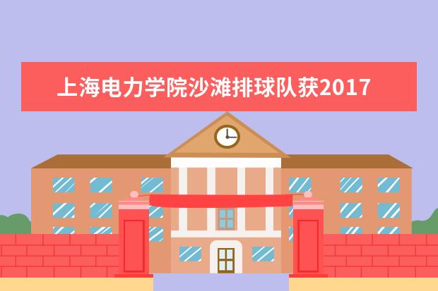 上海电力学院沙滩排球队获2017年上海市校园排球联盟沙滩排球锦标赛亚军