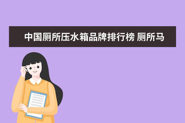 中国厕所压水箱品牌排行榜 厕所马桶压力小是怎么回事啊冲厕所水箱压力大小跟好...