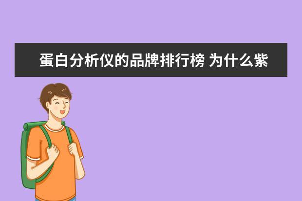 蛋白分析仪的品牌排行榜 为什么紫外-可见光分光光度计又被称为核酸蛋白分析...