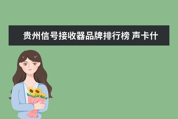 贵州信号接收器品牌排行榜 声卡什么牌子好