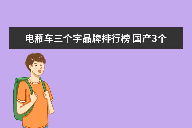 电瓶车三个字品牌排行榜 国产3个字纯电动汽车品牌