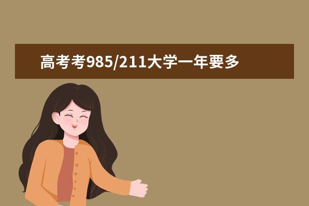 高考考985/211大学一年要多少花销