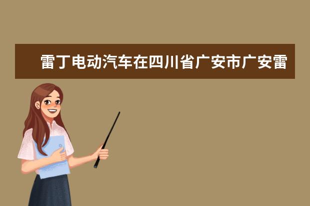 雷丁电动汽车在四川省广安市广安雷丁电动汽车在广安可以上结区城可以上路吗？