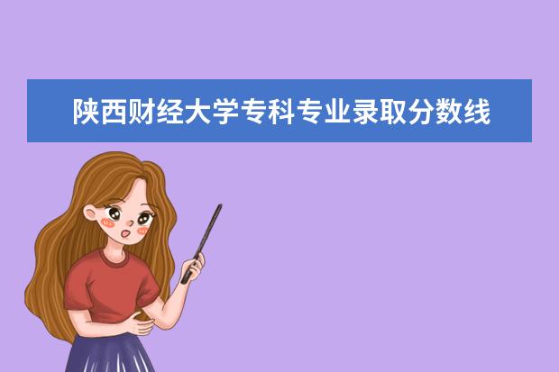 陕西财经大学专科专业录取分数线 我陕西文科考生考了368在陕西能上啥学校？