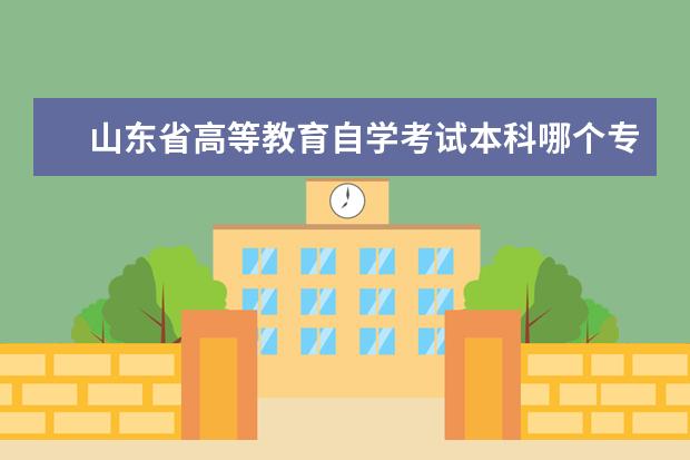 山东省高等教育自学考试本科哪个专业比价好