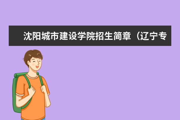 沈阳城市建设学院招生简章（辽宁专升本土木工程报名人数）