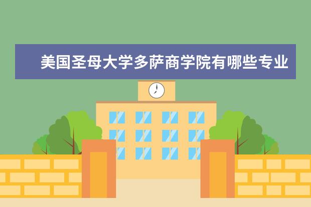 美国圣母大学多萨商学院有哪些专业设置？