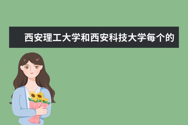 西安理工大学和西安科技大学每个的有时专业是什么？