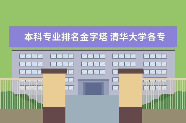 本科专业排名金字塔 清华大学各专业最新排名